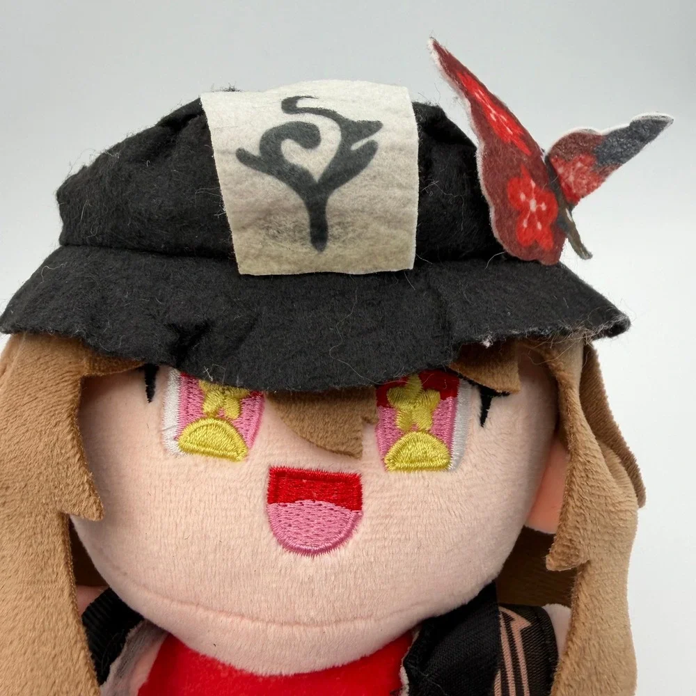 Genshin Impact Hu Tao Plush Figure Unisex 8 Inch Brown Excellent Anime Toy